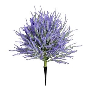 Ramas de Trigo de Plástico Artificial con Lavanda Flocada, Estilo Pastoral, Plantas Artificiales para Decoración de Bodas, Hogar y Fiestas, Ramo de Flores - Product Image 1