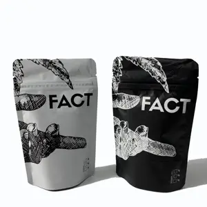 Sacs en mylar personnalisés emballage en plastique de qualité alimentaire sac d'emballage de thé en plastique pochette debout avec fermeture éclair Doypack