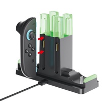 Station de charge 6-en-1 HBS-2862 pour Switch 2/NS PRO avec support de charge et indicateur – Accessoires de jeu
