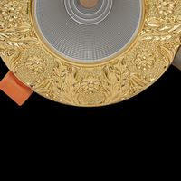 Jewellerytop LED tricolore Downlight Salon Plafonnier Spot Light Embedded Luxury Antique Brass Downlight CRI 90