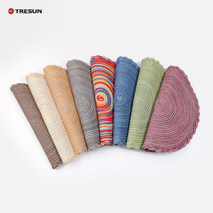 แผ่นรองจานสานมือทรงกลมแบบขายส่งสำหรับโต๊ะอาหาร - Product Image 4