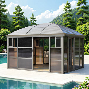 <span class=keywords><strong>Terraza</strong></span> de Villa Personalizada de Aleación de Aluminio con <span class=keywords><strong>Techo</strong></span> Poligonal, Doble Vidrio Templado, Diseño Tradicional, Exterior, Solárium, Salón, Dormitorio - Product Image 3