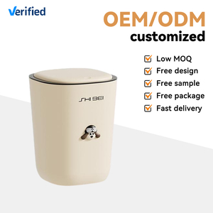 Thùng rác nhựa có nắp Xinhang, thùng rác nhựa dễ thương, dung tích lớn, thùng rác nhựa sáng tạo với họa tiết chú chó con - Product Image 5