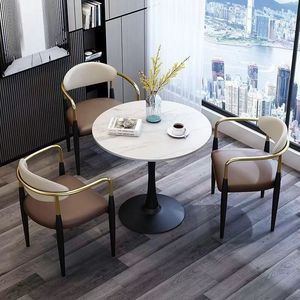 Bảng đá hiện đại đơn giản bàn ghế kết hợp giải trí tiếp tân khách kinh doanh đàm phán góc bàn - Product Image 4