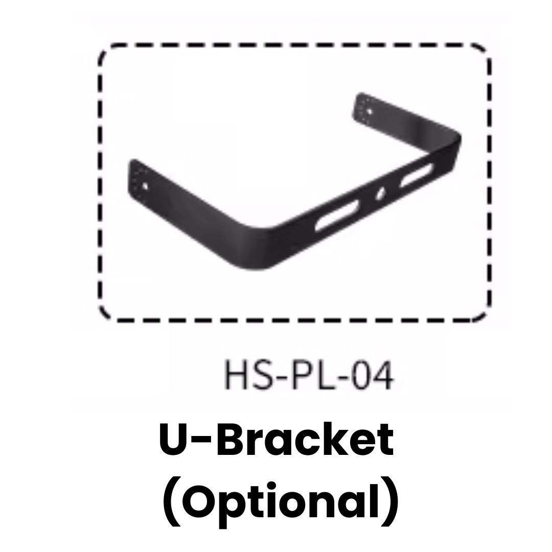 Black U-Bracket / Trunnion (Optional)