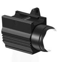 Lampe torche de chasse à activation rapide, haute puissance, 1000 lumens, 10x LED, avec laser rouge, rechargeable, en aluminium, IPX-6