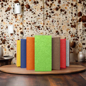 Chiffons de nettoyage en microfibre colorés, couleurs unies, poids moyen, tissu absorbant pour la maison - Product Image 1