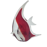 Poisson en verre coloré fait main pour la décoration intérieure du salon