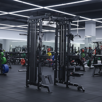 Équipement de fitness pour usage commercial en salle de sport : Cage de musculation multifonctionnelle, Machine Smith, Rack à squats