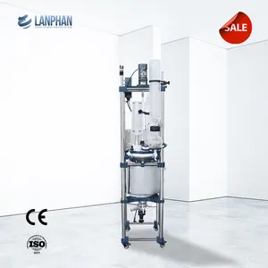 lab scale glasslined fluid bed chemical reactor mixer