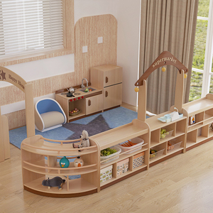 ชุดโต๊ะเก้าอี้เรียนรู้วิทยาศาสตร์สำหรับเด็ก วัสดุไม้ สำหรับโรงเรียนอนุบาล โรงเรียนเตรียมอนุบาล ห้องเรียนวิทยาศาสตร์  ออกแบบสำหรับเด็กเล็ก - Product Image 1