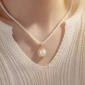 9248DIY Accessoires en perles, ensemble en argent S925, pendentif tête de fleur de poire vide, clou d'oreille pour style tendance, pierre principale en diamant pour cadeaux - Product Image 3