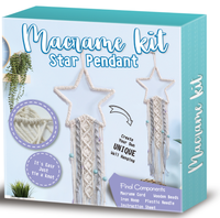 Kit de bricolage avec cordon en polyester coloré, kit de macramé mural de qualité supérieure, design personnalisable fantastique et science-fiction, logo, 12 ans et plus