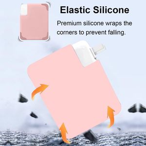 Housse de protection pour <span class=keywords><strong>chargeur</strong></span> en silicone souple 35W pour MacBook Air 13-15 pouces 2023 A2941 2022 M2 A2681 2020-2021 M1 A2337 A2179 30W - Product Image 4