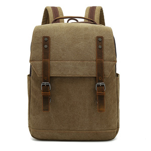Custom 2025 Men's Canvas <b>Backpack</b> <b>Large</b> Capacity Travel Bag Polyester Multifunctional Student Leisure Study - Product Image 1