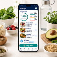 Développement d'une application de planification nutritionnelle fiable pour iOS et Android avec des programmes de repas, suivi des calories et scanner alimentaire LionCreate