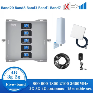 Amplificatore di Segnale Mobile a 5 Bande 2G 3G 4G 5G LTE, Ripetitore per Telefoni Cellulari, Potenziatore di Segnale 4G - Product Image 3