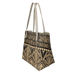 Bolso Tote <span class=keywords><strong>con</strong></span> Diseño Polinesio Tapa para Mujer, <span class=keywords><strong>con</strong></span> Asa, Tamaño Grande, de Cuero PU, Bolsos de Hombro y Bolsos de Mano, Logotipo Personalizado, MOQ 1 Pieza - Product Image 2
