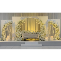 Kit de toile de fond en fer forgé pour mariage, décorations de fête et de banquet, toile de fond de scène événementielle, fournitures de décoration de fête