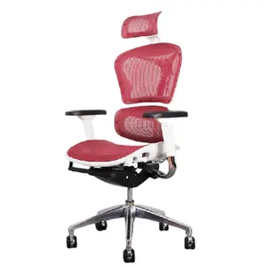 Chaise de bureau ergonomique en maille réglable, dossier haut de créateur, fauteuil inclinable pour ordinateur et bureau