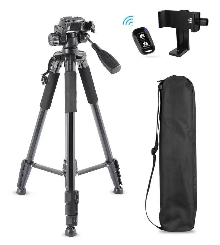 Supporto da pavimento regolabile in altezza per telefono con fotocamera treppiede per fotocamera in Streaming Live per altri accessori per fotocamere