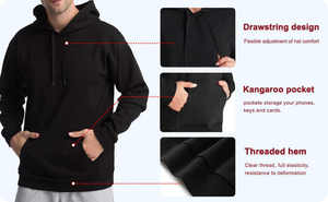 Custom Logo Blank 450 Gsm Heavyweight <b>French</b> Terry Hoodie Oversized Cotton Hoodies Custom Hoodies for Men Street - Product Image 4