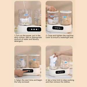 Nouvelle machine à laver mini 12V multicolore durable à double tambour pour sous-vêtements et chaussettes – Seau de lavage très populaire - Product Image 6