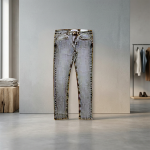 Pantalones Casuales Unisex de Peso Medio, Pantalones Cargo de Mezclilla de Alta Calidad con Doble Bolsillo, Corte Holgado, Lavado Medio, para Invierno, para Hombre - Product Image 4