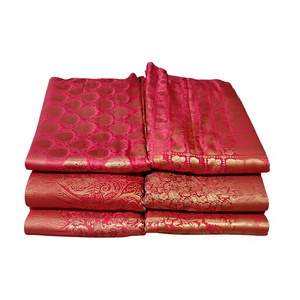 Soft Elegant Eco-Friendly Wrinkle Resistant Brocade Jacquard Silk Fabric Bridal Gowns Party Dresses Curtains Cushion Covers - Product Image 1