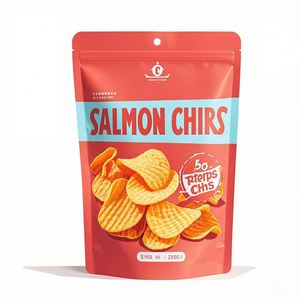 Pochette debout anti-odeur personnalisée de 1.26oz Emballage étanche à l'humidité avec fermeture à glissière pour biscuit à poisson, collation, sushi, gelée de chewing-gum - Product Image 1