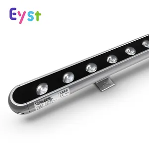 Otel dış cephe ışık dış mekan projesi IP65 su geçirmez dmx512 kontrol ince RGB RGBW 15w 18w 24w Led duvar yıkayıcı