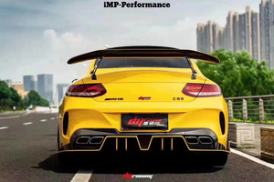 ชุดแต่งสปอยเลอร์คาร์บอนไฟเบอร์ทรง IMP สำหรับ Mercedes-Benz W205 C43AMG C63 Coupe รุ่นใหม่ อัพเกรดชุดแต่ง W205 C63AMG - Product Image 3