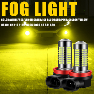 자동차 led 안개등 H7 9005 9006 H3 H7 H8 H11 140smd 슈퍼 밝은 자동차 전조등 전구 - Product Image 2