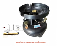 Kompor Camping Outdoor Diesel Kerosin Terintegrasi Anti Angin Desain Api-Air Portabel Struktur Anti Sumbat
