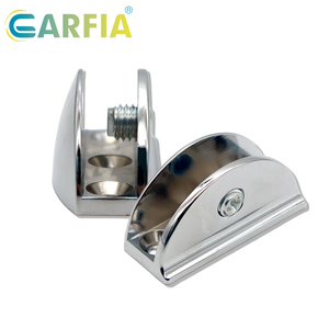 Soportes de Cristal <span class=keywords><strong>Garfia</strong></span> de 10 mm, Forma de Media Luna, Abrazaderas de Cristal de Aleación de Zinc, Ajustables y Duraderos - Product Image 3