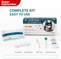 Test combiné Parvovirus/Giardia CPV/GIA Canin – Kit de détection vétérinaire rapide triple en une étape pour hôpitaux vétérinaires