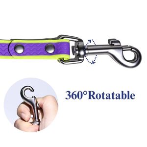 Laisse pour chien longue et résistante en PVC rayé imperméable pour l'entraînement, le rappel et le camping - Product Image 5