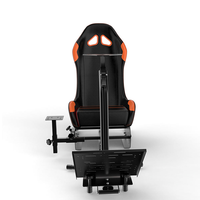 Sièges de jeu de course simulés en gros, simulateur de jeu de voiture, support de volant et ensemble de chaises à vendre
