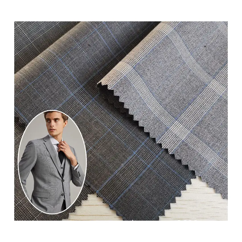 Italian Wool Suit Fabric Wool Polyester Suit Fabric Worsted Wool Suiting Fabric