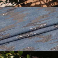 Tissu en denim sergé écologique personnalisé pour vêtements, robes, sacs pour garçons et filles