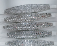 Vente en gros de chaussures avec strass personnalisé bling accessoire pour dame sandales avec strass cristal
