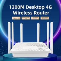 Routeur sans fil Easyboost LTE1200S 1200M4G WIFI6 double bande pour la maison, grande portée, 6 antennes, signal Gigabit stable