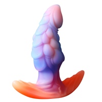 Dildo monstre pour massage de la prostate et du point G, en silicone liquide, à texture écailles de dragon, Dildo fantaisie texturé en forme d'animal, Jouet pour adulte