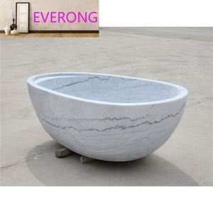 Baignoire autoportante en marbre gris et blanc, prix d'usine <span class=keywords><strong>moins</strong></span> <span class=keywords><strong>cher</strong></span> - Product Image 3