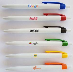 Multi Color Clip Click Plastic <b>Ballpoint</b> <b>Pen</b> Advertising <b>Pen</b> Custom Logo for Office School Supermarket Trade Show - Product Image 5