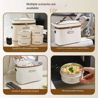 Neue Umweltfreundliche 316L Edelstahl Lunchbox Antibakteriell 3-in-1 Heizung Auto Büro Powerbank 1,3L mit Isoliertasche