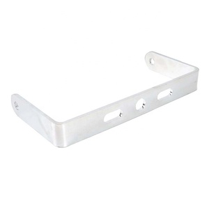 Support d'angle en L métallique estampé et plié sur mesure, en tôle galvanisée, pour montage, quincaillerie OEM pour meubles - Product Image 2