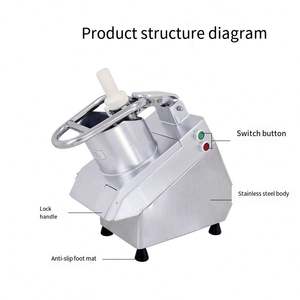 เครื่องหั่นผักผลไม้ไฟฟ้าอเนกประสงค์ สำหรับหั่นแครอท หั่นฝอย หั่นเต๋า ใช้ได้กับมันฝรั่ง แป้ง และธัญพืชต่างๆ - Product Image 4