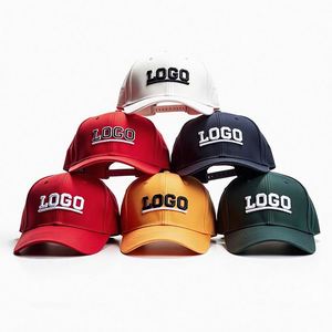 Logo Hats Cap High Quality Cotton Unisex Plain 5 Panel Sport Baseball Caps Hat Manufacturers Custom - Product Image 1
