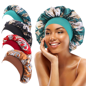 Bonnet en Satin Prêt à Expédier, Chouchou Cheveux en Soie pour Dormir Avec Large Bande Élastique, Bonnet de Nuit Couche Unique pour Femmes - Product Image 1
